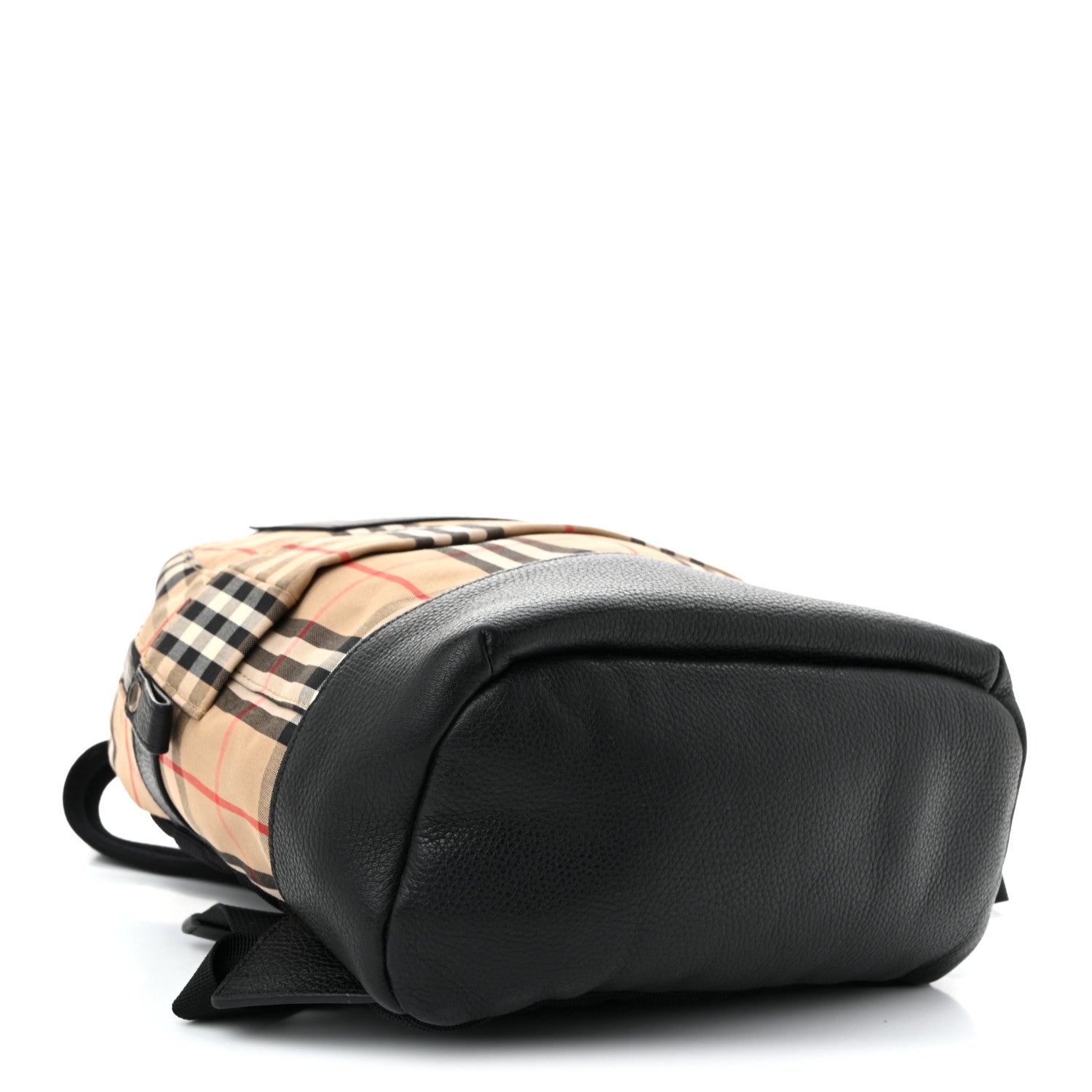 House Check Canvas Calfskin Small Nico Backpack Archive Beige