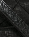 Caviar Quilted Large Business Affinity Flap Black