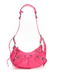 Agneau Arena Le Cagole Shoulder Bag XS Hot Pink