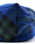 Canvas Knitted Check Mini Peg Duffle Bag Knight