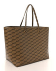 Coated Canvas BB Monogram Large Signature East West Shopper Bag Beige Brown