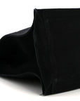 Linen Calfskin Rive Gauche Tote Black