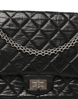 Aged Calfskin Quilted 2.55 Reissue 226 Flap Black