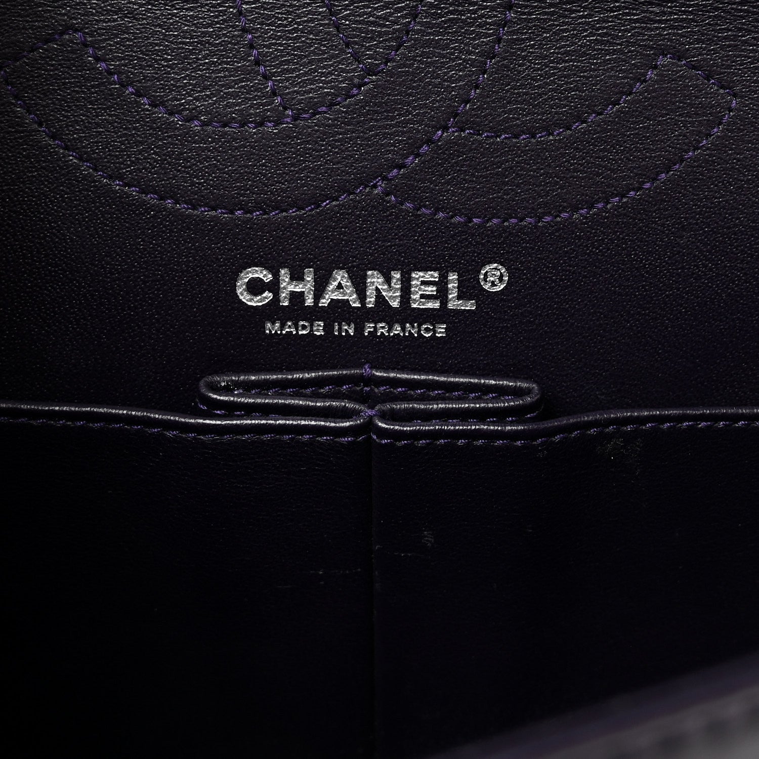 Aged Calfskin Quilted 2.55 Reissue 226 Flap Purple