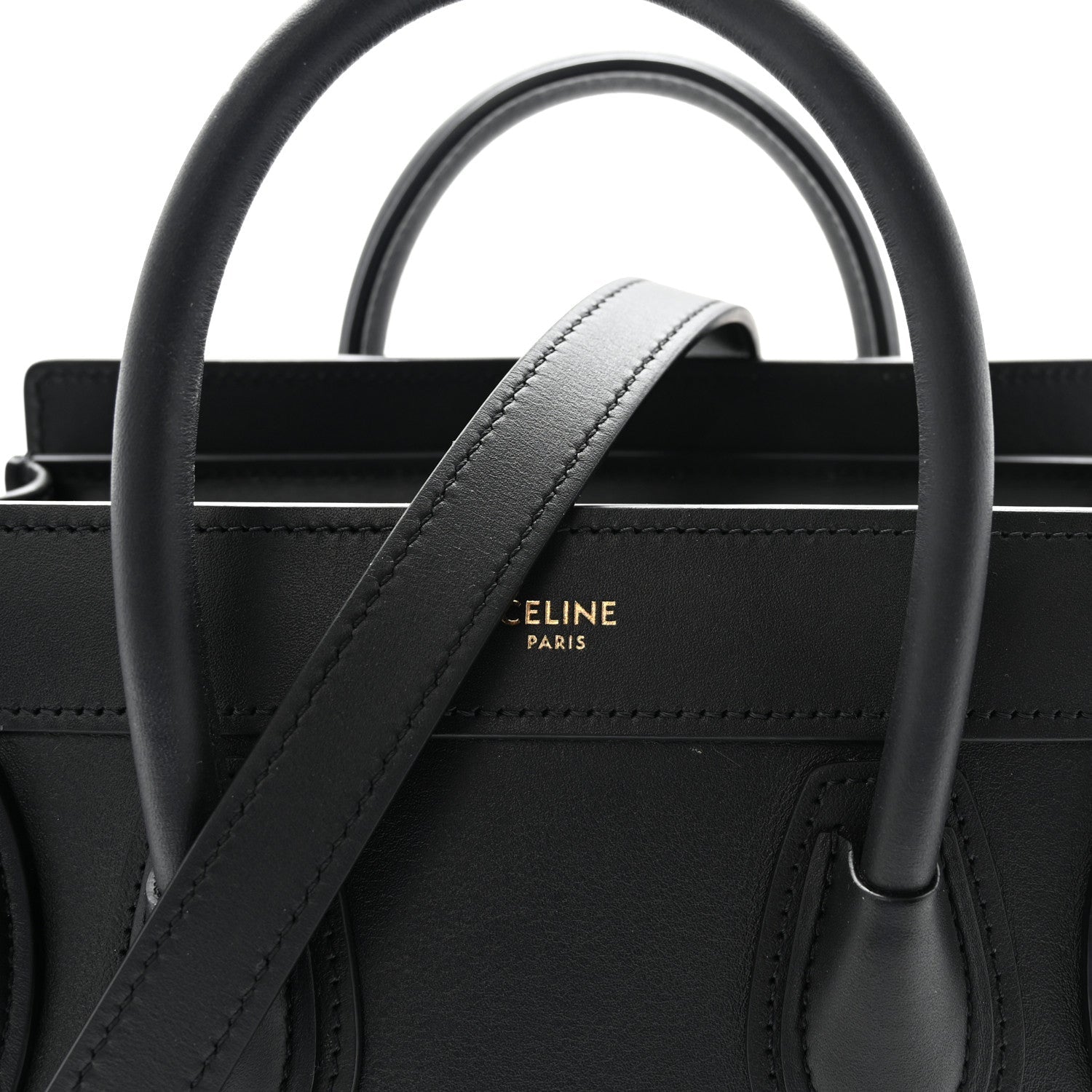 Smooth Calfskin Nano Luggage Black