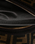 Fabric Jacquard FF 1974 Medium Baguette Tobacco Moro Black