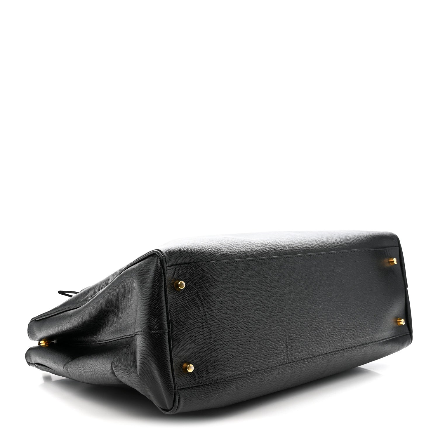 Saffiano Lux Extra Large Galleria Double Zip Tote Black