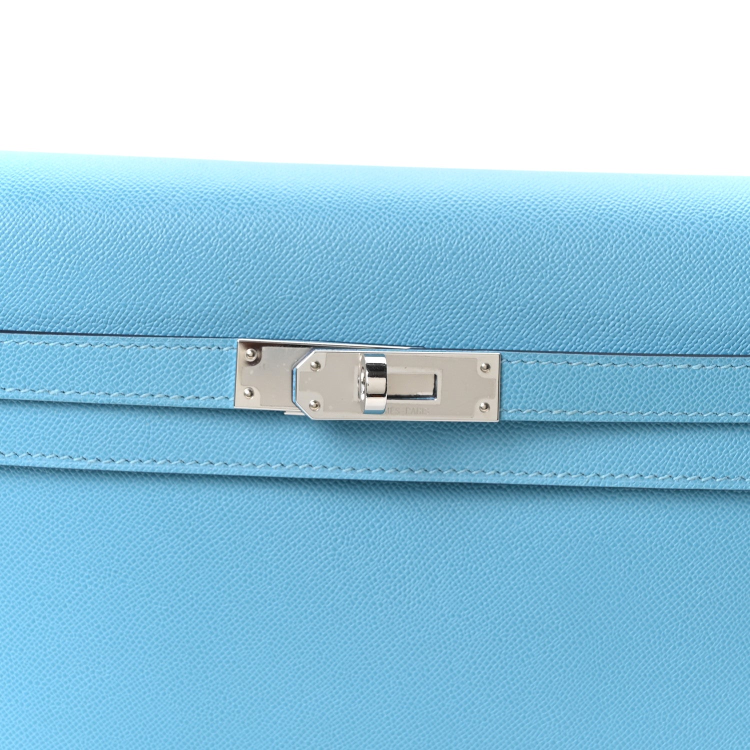 Madame Calfskin Kelly Elan Bleu du Nord