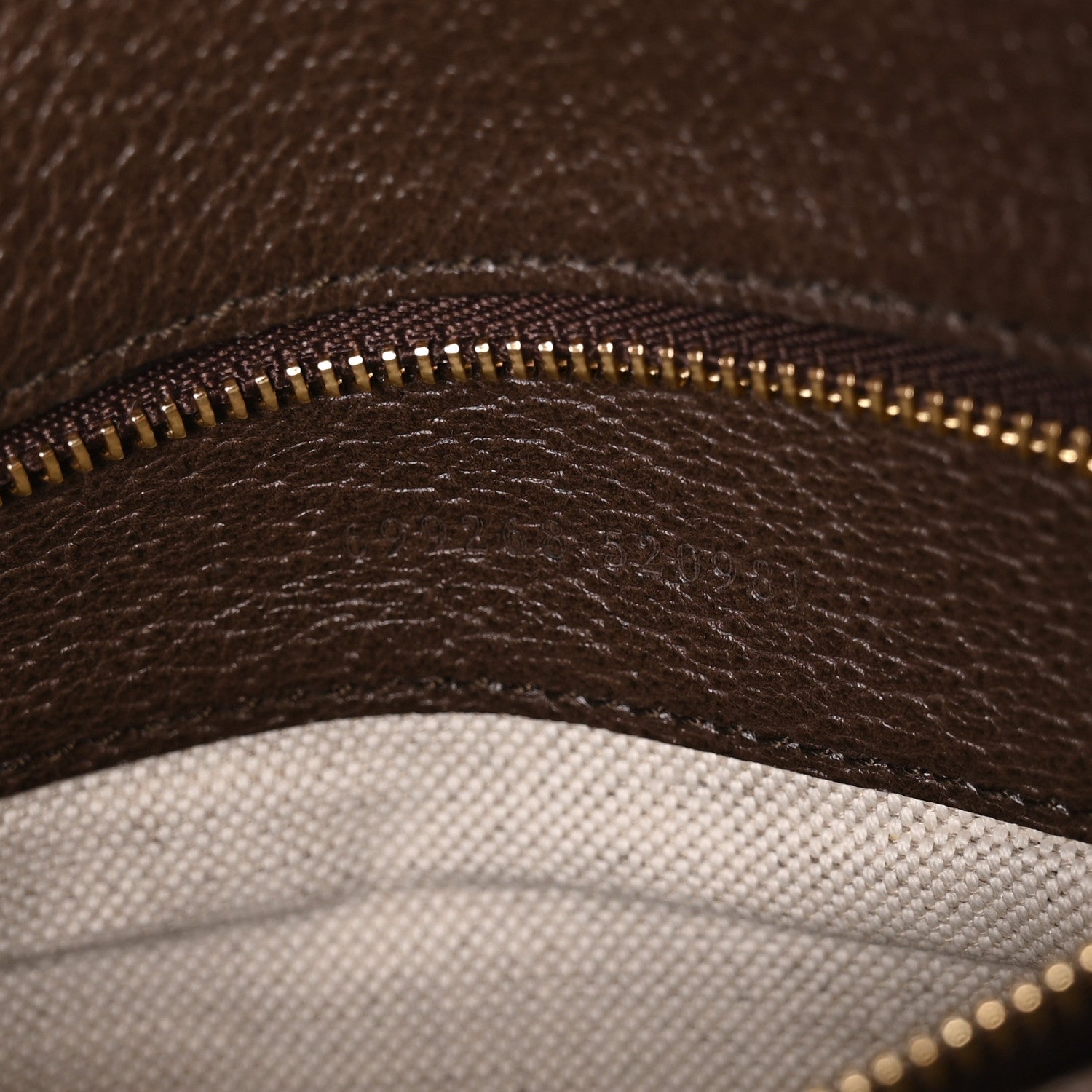 GG Supreme Monogram Textured Dollar Calfskin Blondie Chain Shoulder Flap Bag Beige Ebony New Acero