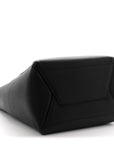 Soft Grained Calfskin Sangle Bucket Bag Black