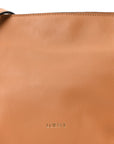 Nappa Calfskin Medium Flamenco Knot Clutch Warm Desert