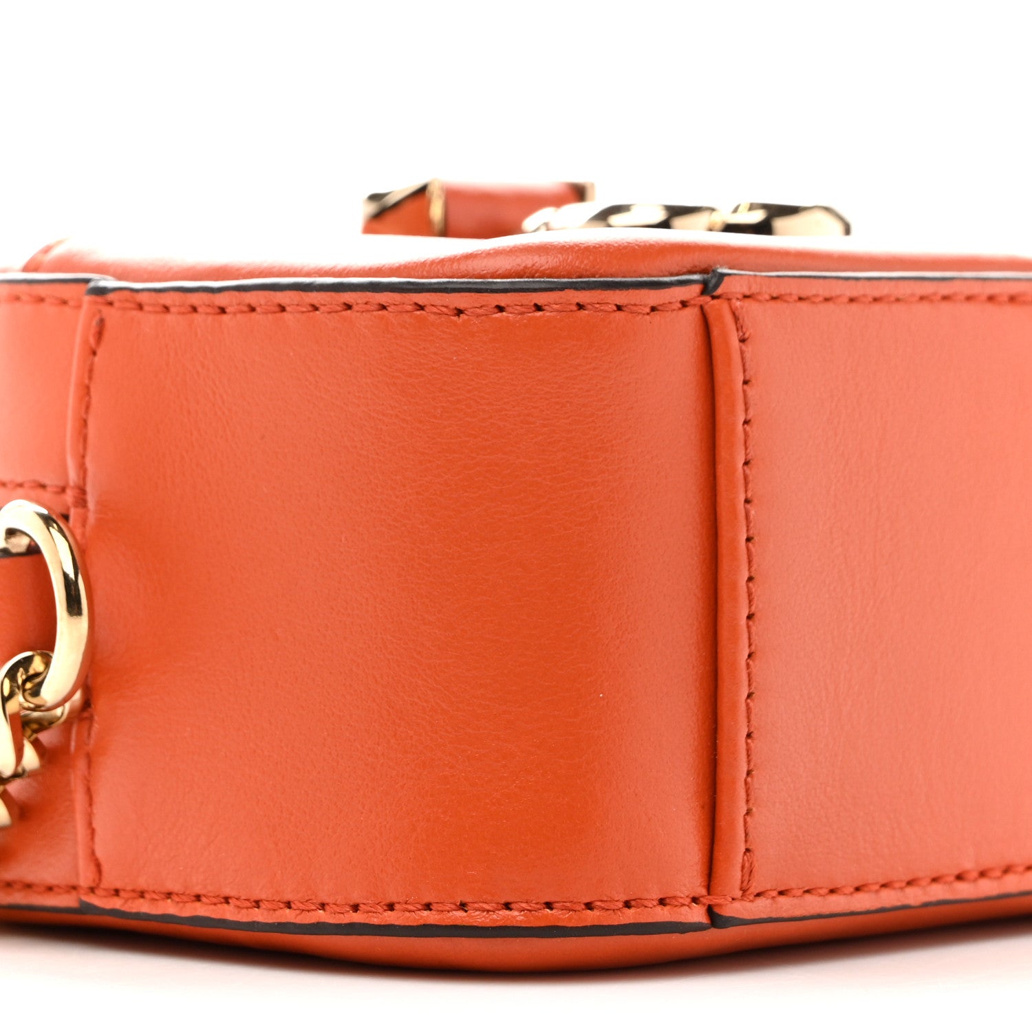 Calfskin Micro Hale Crossbody Amber Orange