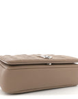 Lambskin Quilted Small Lola Bag Camel