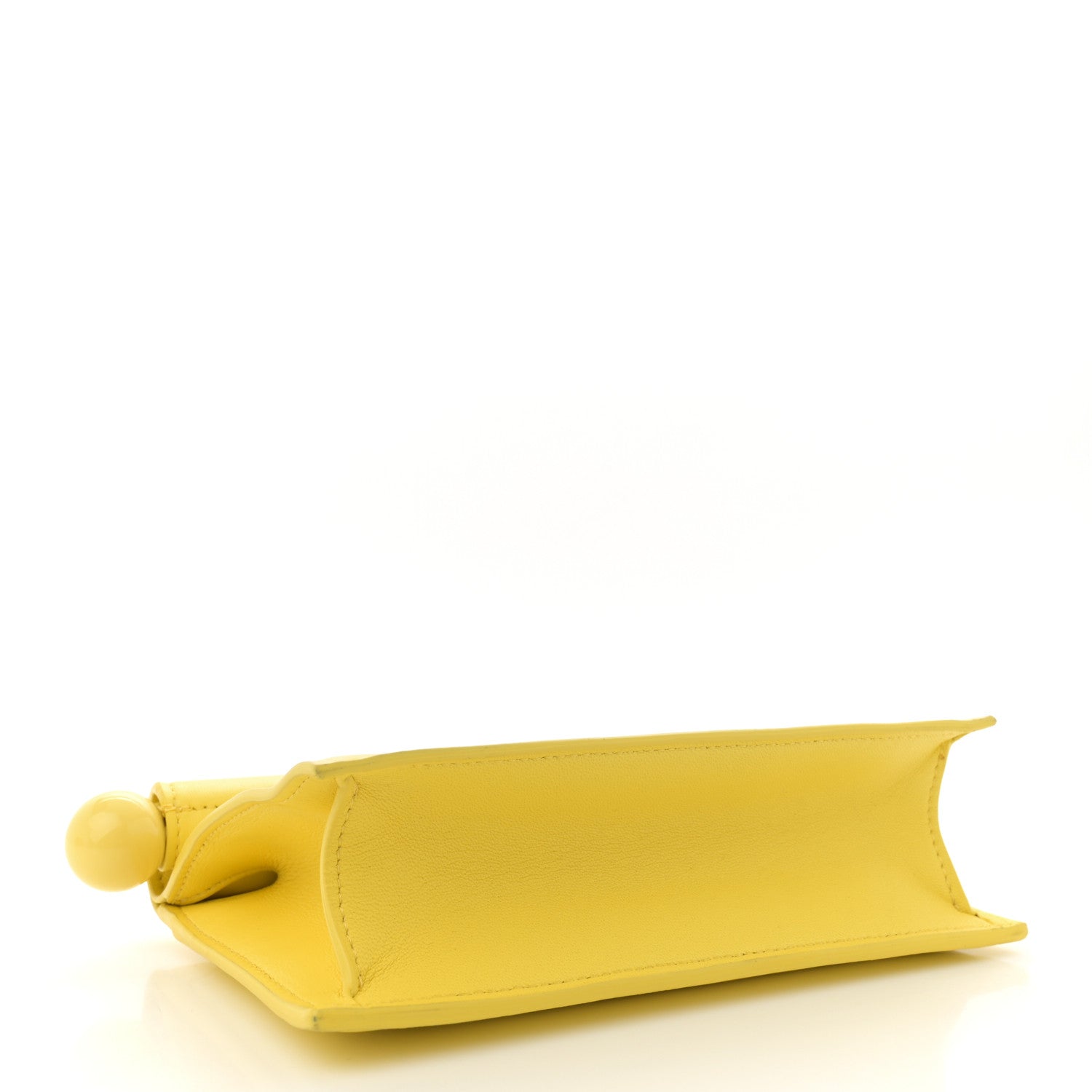 Smooth Calfskin La Petite Pochette Rond Carre Yellow