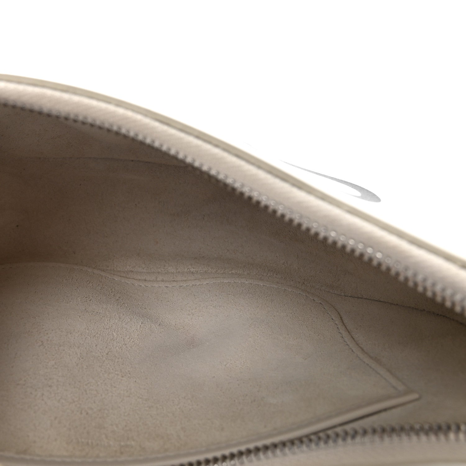 Smooth Calfskin Ava Logo Shoulder Bag White