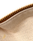 Jacquard Anagram Calfskin Small Cubi Bag Ecru Tan