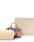 Calfskin Monogram Speedy P9 Bandouliere 20 Blue