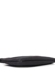 Linen Canvas Rive Gauche Zipped Pouch Black