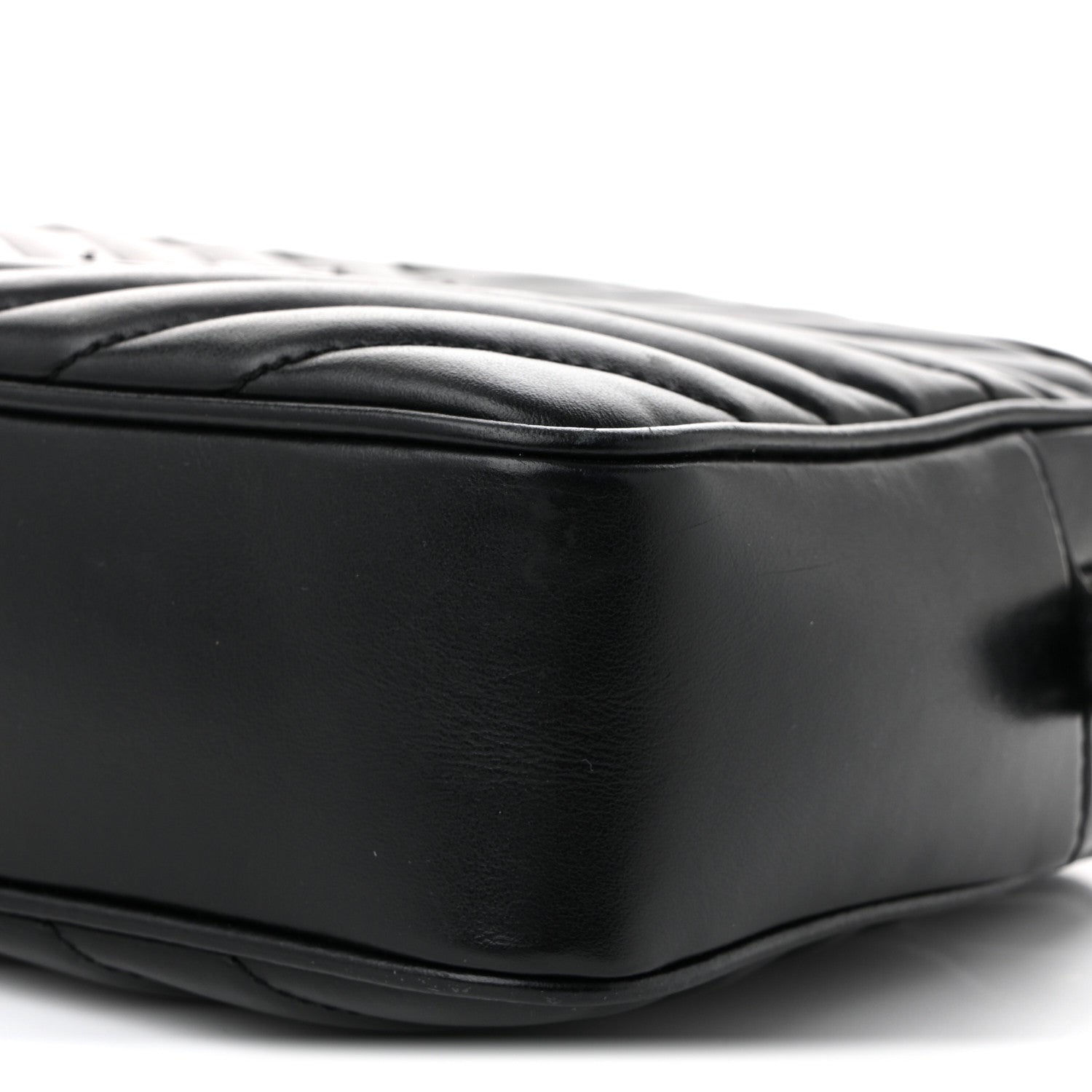 Calfskin Matelasse Monogram Monochrome Lou Camera Bag Black