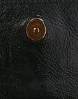Crinkled Lambskin Matelasse Monogram Baby Niki Chain Satchel Black