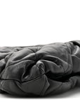 Lambskin Quilted Bow Bag Black