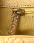 Calfskin Crochet Medium CHNL 19 Flap Yellow