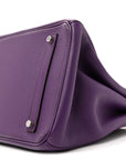 Taurillon Clemence Birkin 35 Ultraviolet