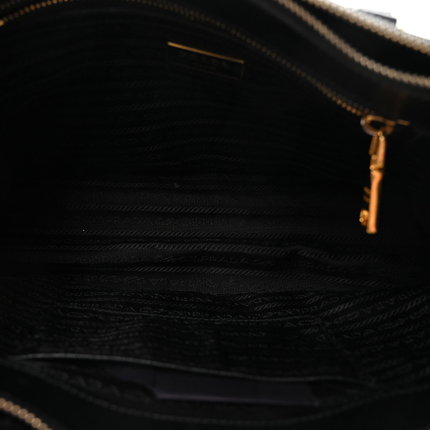Saffiano Lux Small Galleria Double Zip Tote Black