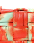 Calfskin Intreccio Plisse Tie Dye Camera Bag Multicolor