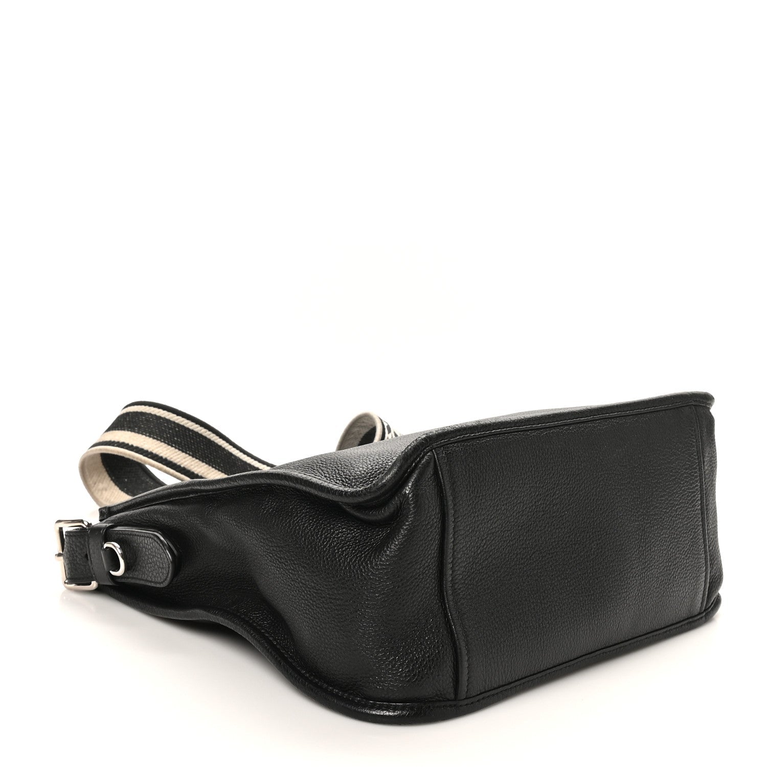 Vitello Daino Soft Hobo Messenger Bag Black