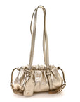 Metallic Nappa Mini Joie Shoulder Bag Pirite