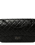 Aged Calfskin Quilted 2.55 Reissue 225 Flap So Black