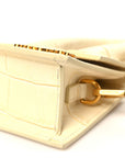 Calfskin Crocodile Embossed Le Chiquito Beige