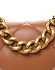 Lambskin Quilted Medium CHNL 19 Flap Brown