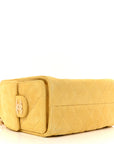 Suede Quilted Mini CHNL 25 Handbag Yellow