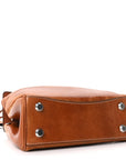 Vegetable Tanned Lambskin Mini Rodeo Top Handle Handbag Tan Cowboy