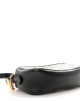 Calfskin Matelasse Mini GG Marmont Chain Shoulder Bag Black