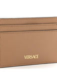 Calfskin Medusa Card Holder Brown