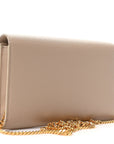 Grain De Poudre Monogram Uptown Chain Wallet Dark Beige