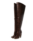 Croc Effect Canalazzo Over The Knee Boots 39 Barrel