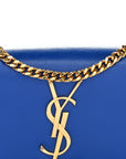 Grain De Poudre Small Classic Monogram Kate Satchel Royal Blue