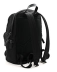 Re-Nylon Saffiano Zip Backpack Black