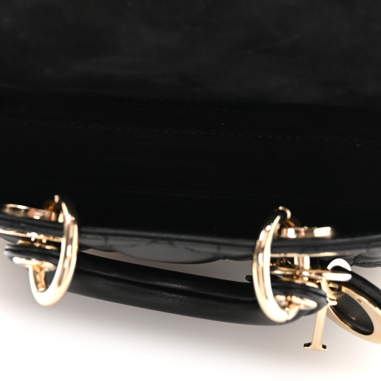 Lambskin Cannage Micro Lady D-Joy Black