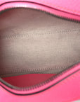 GG Supreme Monogram Textured Dollar Calfskin Web Ophidia Small Crossbody Bag Beige Ebony Fuchsia