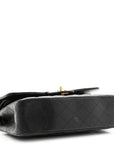 Caviar Quilted Small Double Flap Black
