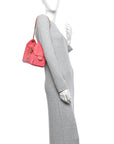 Caviar Quilted Mini CHNL 25 Handbag Coral