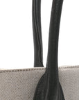 Linen Calfskin Rive Gauche Tote Greggio Natural