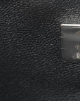 Pearly Lambskin Quilted Mini Rectangular Flap So Black