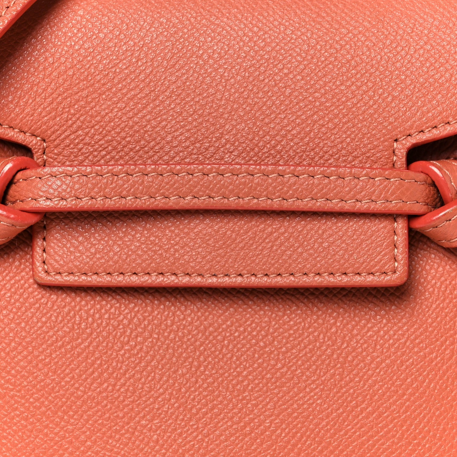 Grained Calfskin Nano Belt Bag Terracotta