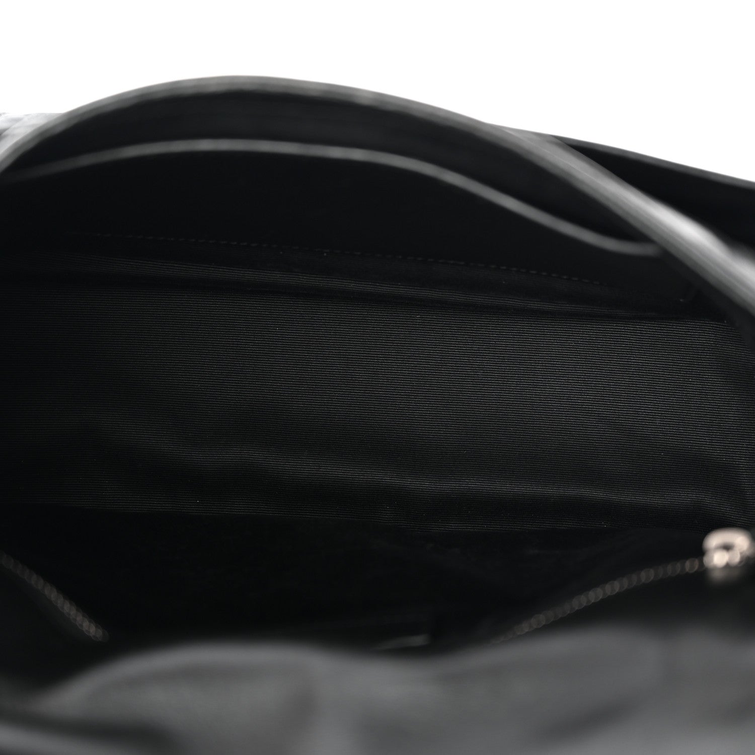 Crinkled Calfskin Monogram Medium Niki Chain Satchel Black